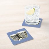 Garifunaのドラムコースター スクエアペーパーコースター (インサイチュ)