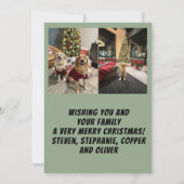 Garland and Berries Merry Christmas Card サンキューカード (裏面)