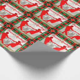 Garland Trim Christmas Season'sのスイングダンサー ラッピングペーパー