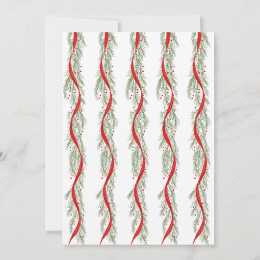 Garland with a bow カード (裏面)