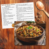 Garlic and Walnut Stuffing Recipe Card ポストカード