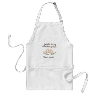 Garlic Is My Love Language – Personalized Garlic スタンダードエプロン