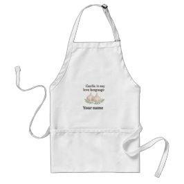 Garlic Is My Love Language – Personalized Garlic スタンダードエプロン
