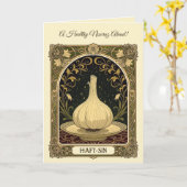 Garlic of Health Haft Sin Nowruz Tradition カード (黄色い花)