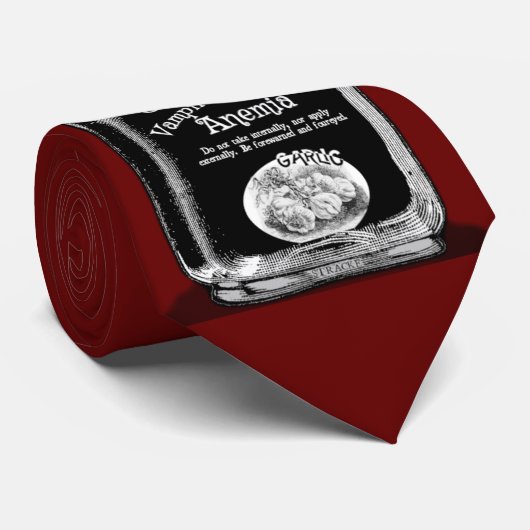 Garlic Prevents Vampire-Induced Anemia Neck Tie ネクタイ (ロール)