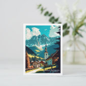 Garmisch Partenkirchenドイツのヴィンテージ旅行 ポストカード (スタンド正面)