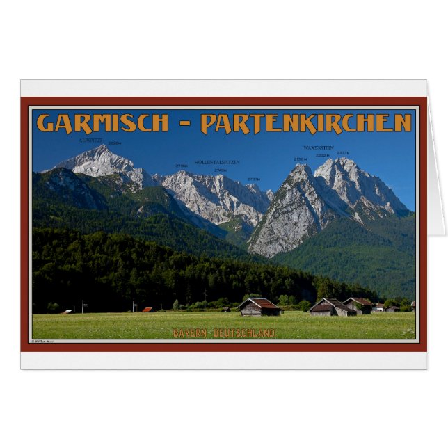 Garmisch - ZugspitzeおよびAlpspitze (正面横)