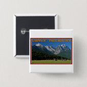 Garmisch - ZugspitzeおよびAlpspitze 缶バッジ (正面&裏面)
