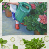 Garnenの水まきのおもしろい-- KitchenTowel キッチンタオル (折り畳み)