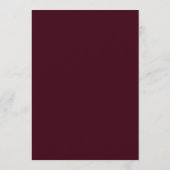 Garnet Teal Moody Bloom Wedding 招待状 (裏面)