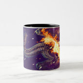 Garon Whitedの松明のコーヒー・マグ ツートーンマグカップ (中央)