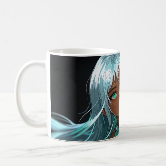 Garota anime caneca コーヒーマグカップ (左)