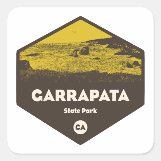 Garrapata State Park California スクエアシール (正面)