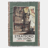 Garrickインおよびハーバード家の柵ポスター スローブランケット (正面縦)