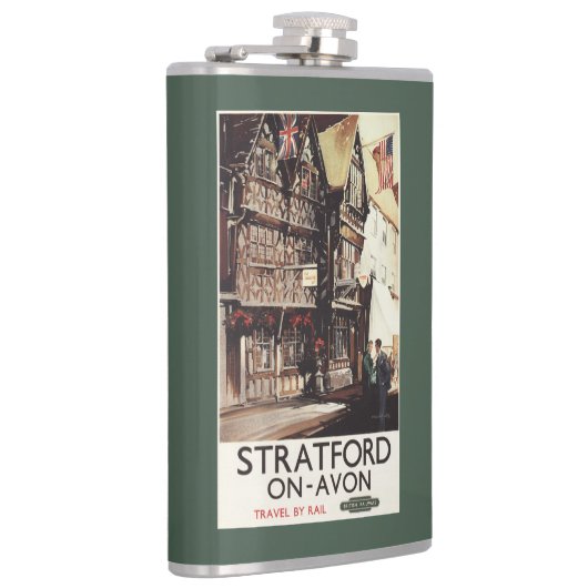 Garrickインおよびハーバード家の柵ポスター フラスク (右)