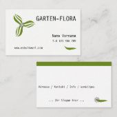 garten flora 名刺 (正面/裏面)