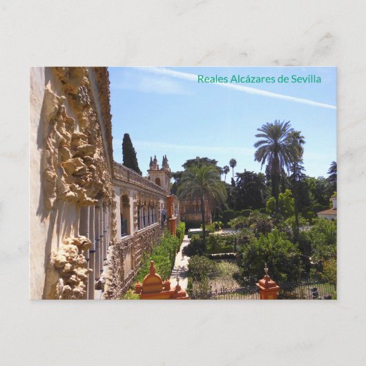 Garten von Reales Alcázares de Sevilla ポストカード (正面)