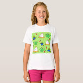 Gartenliebe, hangemalte Motive Tシャツ (正面フル)