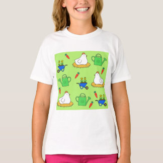 Gartenliebe, hangemalte Motive Tシャツ