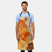 Gartenparty Retro 1970er Stil エプロン (着用した状態)