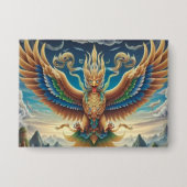 Garuda四角形ボタン 缶バッジ (正面)