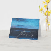 Garvinの挨拶状の日暮れ カード (黄色い花)