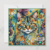 GARY ～誕生日カード～ Cat Multicolors～ (正面)