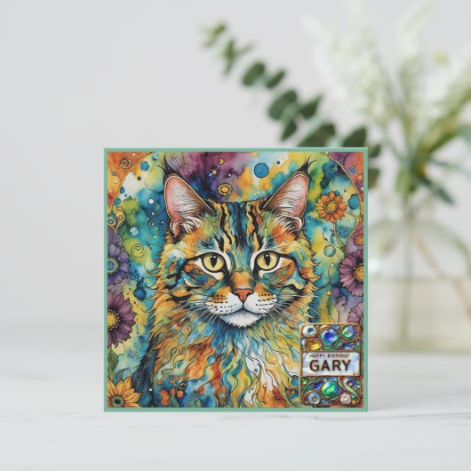 GARY ~誕生日カード~ Cat Multicolors~ (スタンド正面)