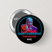 Gary Guerrier for NYC Mayor 2021 缶バッジ (正面&裏面)