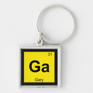 Gary Indiana Chemistry Periodic Table Symbol (Gary キーホルダー