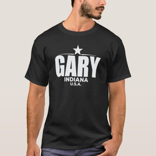 Gary Indiana Retro Vintage Tシャツ (正面)