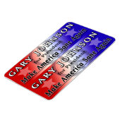Gary Johnson for President 2x6 Flexi Magnets マグネット (左側)