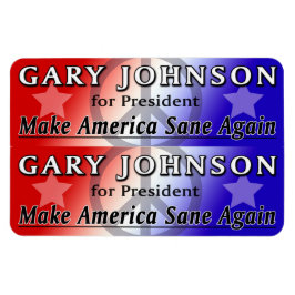 Gary Johnson for President 2x6 Flexi Magnets マグネット