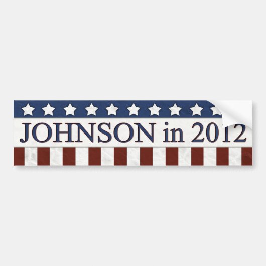 Gary Johnson in 2012 バンパーステッカー (正面)