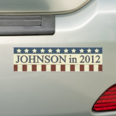 Gary Johnson in 2012 バンパーステッカー (車上)
