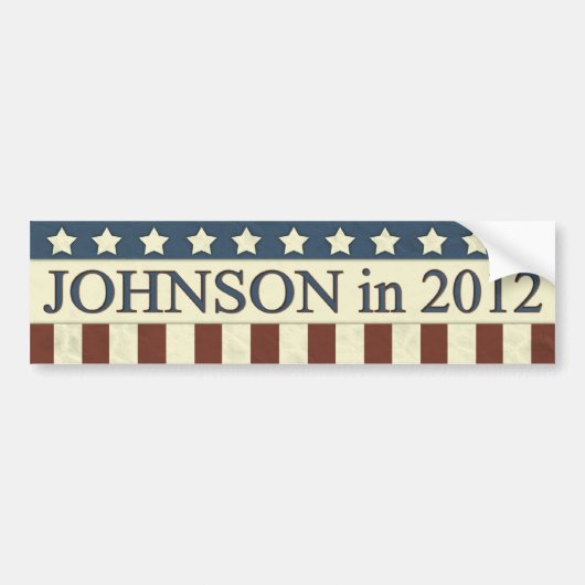 Gary Johnson in 2012 バンパーステッカー (正面)