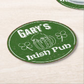 Gary´s Irish Pub ラウンドペーパーコースター (アングル)
