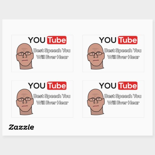 Gary Yorofsky Speech Stickers 長方形シール (シート)