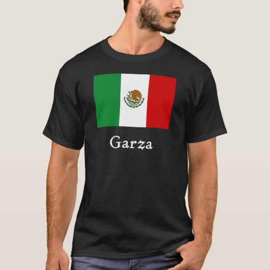 Garzaのメキシコ旗 Tシャツ (正面)