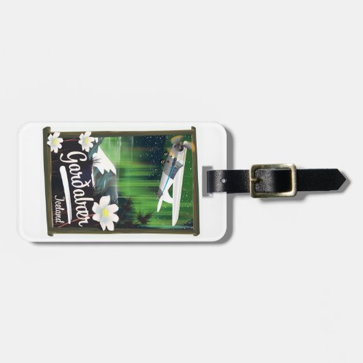 Garzabrアイスランド旅行ポスターラゲージタグ ラゲッジタグ (正面横)