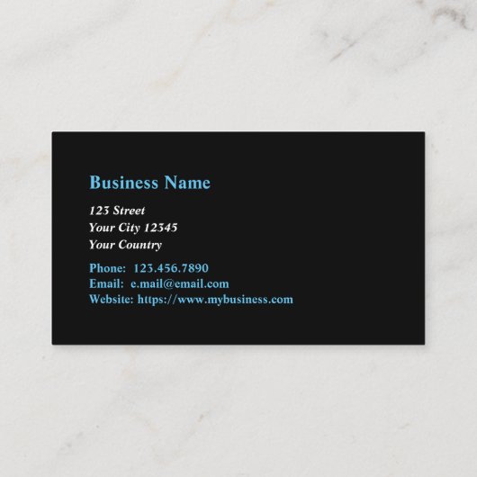 Gas Fitterサービス技術者名刺 名刺 (裏面)