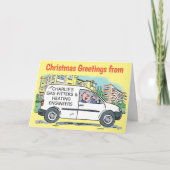 Gas Fitters Heating Engineers Business Name on Van カード (正面)