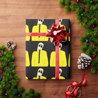 GAS MASK FUNNY CHRISTMAS WRAPPING PAPER ラッピングペーパー