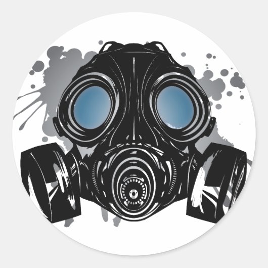 GAS_MASK_PROTECTION ラウンドシール (正面)
