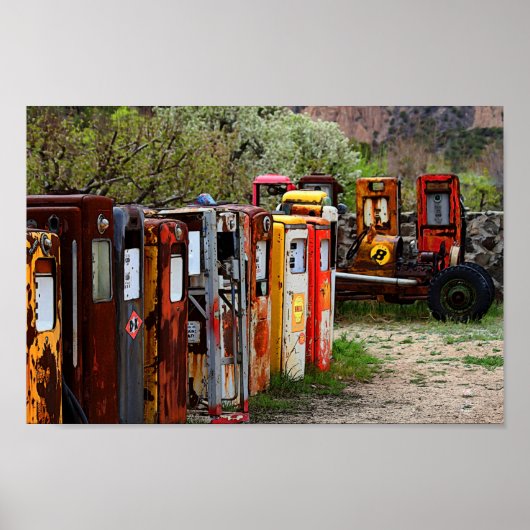 Gas Pump Conga Line in New Mexico ポスター (正面)