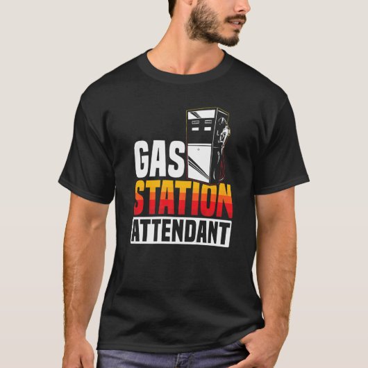 Gas Station Attendant Gas Pump Gasoline Fuel Premi Tシャツ (正面)