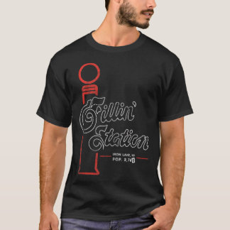 Gas Station on darks Tシャツ