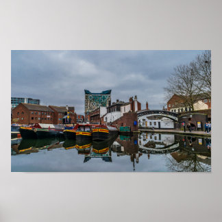 Gas Street Basin Birmingham poster ポスター