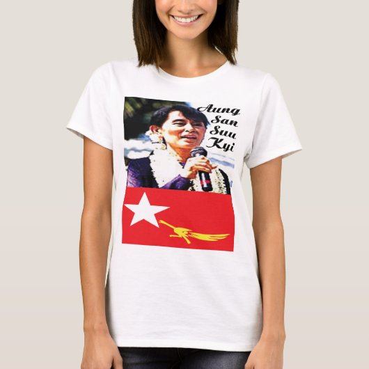 GAS T – 政治 – アウンサンスーチー Tシャツ (正面)