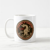 Gashouse Gorillasロゴの集合体。ピッチャー コーヒーマグカップ (左)